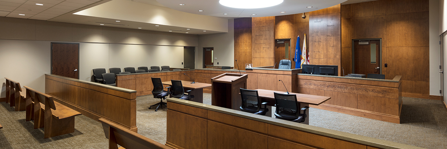 Leech Lake Justice Center & Tribal Police courtroom